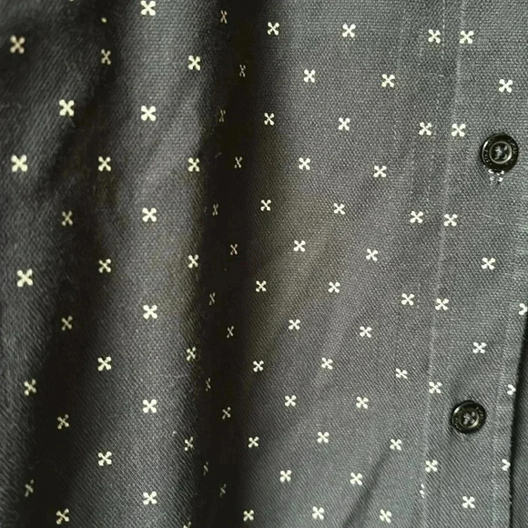 7 Diamonds Shirt Men's Size L Navy Blue Button Up Long Sleeve - Picture 3 of 7